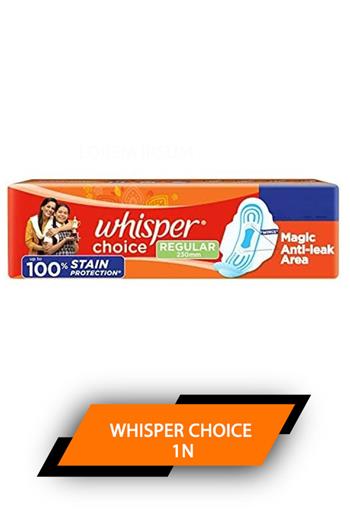 Whisper Choice 6 Pads Regular